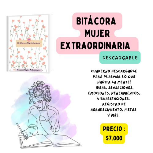 Bitácora Mujer Extraordinaria, descargable.
